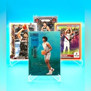 🔥Shaedon Sharpe Lot! 🔥Metal Universe Aqua Rookie + Haunted Hoops Orange Border